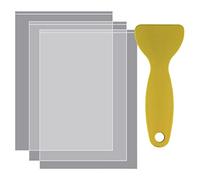 Ferleiss Lot de 3 films de libération FEP 200 x 140 x 0,15 mm pour imprimantes 3D UV et LCD Résine avec 1 spatule en plastique de rechange