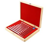 Ferleiss Lot de 8 diapasons en pour thérapie par vibrations 256 Hz + 288 Hz + 320 Hz + 341 Hz + 384 Hz + 426 Hz + 480 Hz + 512 Hz