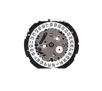 Ferleiss YM62A remplace la date du mouvement à quartz 7T62A à 3 pièces de réparation de montre, Argenté.