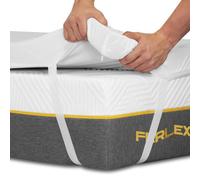 Ferlex - Surmatelas à Mémoire de Forme | Imperméable | Epaisseur 5 cm | 100% viscoélastique | Tissu Tencel très Doux et Frais | Surmatelas Amovible et Lavable (135x190)