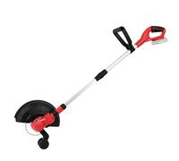 FERM AX-Power Débroussailleuse 20V - Manche télescopique - Roue de guidage - Tête pivotante - Sans batterie ni chargeur - Design ergonomique - Système Tap & Go