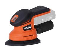 FERM AX-POWER Ponceuse de Paume Sans Fil 20V - Ponceuse Delta - 10 000 tr/min - Aspiration & Soufflage de Poussière - Plateforme AX & FX - Sans Batterie ni Chargeur