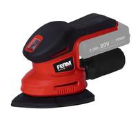 FERM AX-Power Ponceuse Delta sans fil - 280W - Vitesse variable - 6 feuilles abrasives - Adaptateur aspirateur - Softgrip - Pour bois et métal - Sans batterie ni chargeur