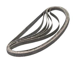 FERM Bandes abrasives 10mm (8 pcs) 2xG40, 3xG80, 3xG120 - pour lime électrique
