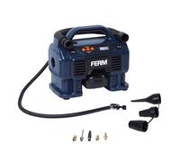 FERM - Compresseur sans fil 20V avec batterie 2.0Ah et chargeur - 160 PSI / 11 bar - Compresseur & souffleur portable
