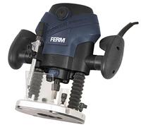 FERM Défonceuse 1300W - Incl. 6 fraises, Éclairage LED et set d'accessoires