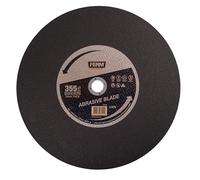 FERM Disque de découpe métal 355 mm - Disque à tronçonner acier & inox - Alésage 25,4 mm - Pour tronçonneuse à métaux