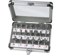 FERM Jeu de 20 Fraises - pour défonceuses - Avec coffret en aluminium G