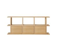 Ferm Living Bibliothèque Kona 3x2 Chêne naturel. incl. 3 inserts d’armoire