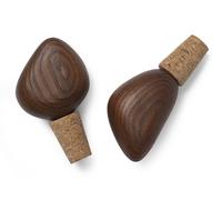 Ferm Living Bouchon de vin Cairn - marron foncé