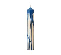 Ferm Living Bougie bloc Dryp Deep Blue. 30 cm