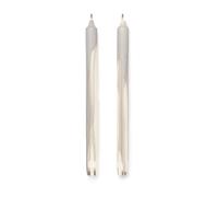 Ferm Living Bougie stéarine Dryp Lot de 2 Warm Grey