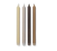 Ferm Living Bougies Pure. Pack de 4 mélange calme