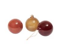 Ferm Living Boule en verre julkulor L Ø10 cm. 3 pièces Roseate Opaque