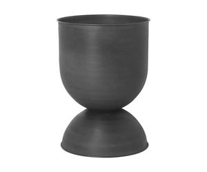 Ferm Living Cache-pot Hourglass moyen Ø40 cm Noir-gris foncé