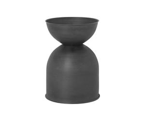 Ferm Living Cache-pot Hourglass petit Ø30 cm Noir-gris foncé