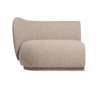 Ferm Living Canapé modulaire Rico armrest L Soft Bouclé Natural