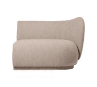 Ferm Living Canapé modulaire Rico armrest R Soft Bouclé Natural