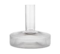 ferm LIVING Carafe à vin Ripple clair H x Ø 17,5x18,5cm/1,1L