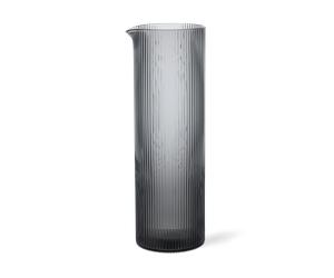 Ferm Living Caraffe à eau Ripple 1.12 L Smoked grey