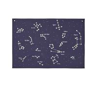 Ferm Living Carte textile Constellation Bleu foncé. 70x100 cm