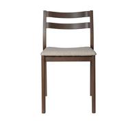 Ferm Living Chaise Boda Assise rembourrée soft bouclé. hêtre foncé teinté-natural