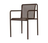 Ferm Living Chaise Dapple avec accoudoirs Dark Chocolate