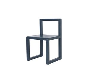 Ferm Living Chaise haute Little Architect dark blue. placage de hêtre