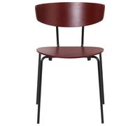 Ferm Living Herman Chaise de Table à Manger Noir/rouge Marron