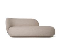 Ferm Living Chaise longue Divan Rico bouclé gauche Sable