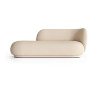Ferm Living Chaise longue Divan Rico droit Brossé blanc cassé