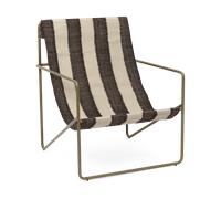 Ferm Living Fauteuil Desert Olive/Blanc Cassé/Chocolat