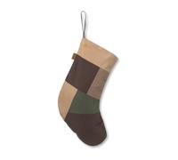 Ferm Living Chaussette de Noël en patchwork multi