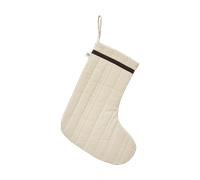 Ferm Living Chaussette de Noël matelassée Vari Cotton-natural