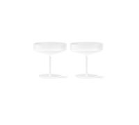 FERM LIVING Coupes à champagne RIPPLE Forest, lot de 2 blanc