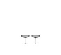 Ferm Living Coupes à champagne Ripple - smoked grey