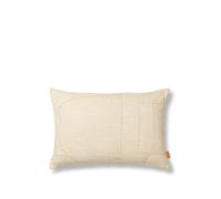 Ferm Living Coussin Darn rectangulaire - natural