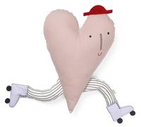 Ferm Living Coussin Heart Dusty rose
