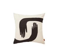 Ferm Living Coussin Pose 50x50 cm Coffee-undyed