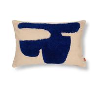 Ferm Living Coussin à Poser Rectangulaire Sable/Bleu Vif