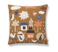 Ferm Living Coussin Village 40x40 cm Sucre Kelp