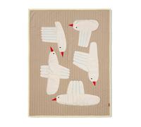 ferm LIVING Couverture Bird - sand
