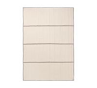 Ferm Living Couvre-lit matelassé Vari Natural-dark chocolate. 260x180 cm