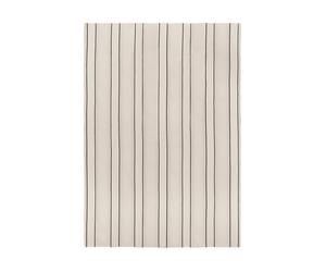 Ferm Living Couvre-lit Twill Off-white-noir. 180x260 cm