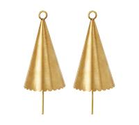 Ferm Living Décoration suspendue Cone bell. 2 pièces Brass