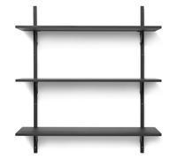Ferm Living Étagère Sector triple wide Frêne noir-noir