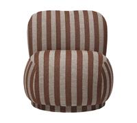 Ferm Living Fauteuil Rico lounge chair piccolo Louisiana. Sand-chocolate