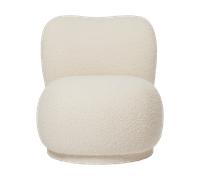 Ferm Living Fauteuil Rico lounge chair piccolo Nordic Bouclé-Off-white