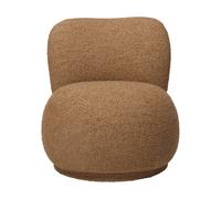 Ferm Living Fauteuil Rico lounge chair raw bouclé piccolo Tan