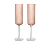 Ferm Living Flûtes à champagne Ripple 15 cl. 2 pièces Blush